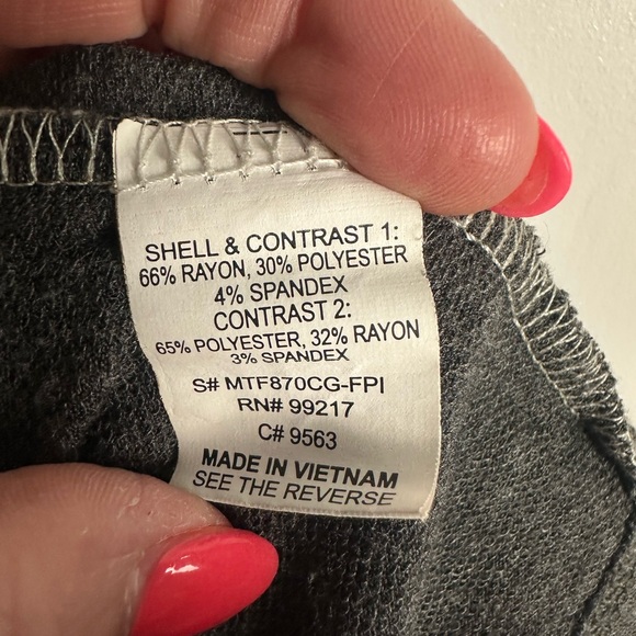 Floral Pink and Gray Kids Hoodie - Picture 9 of 10